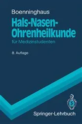Book cover of Hals-Nasen-Ohrenheilkunde (8th ed.) by Hans-Georg Boenninghaus