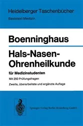 Book cover of Hals-Nasen-Ohrenheilkunde für Medizinstudenten (2nd ed.) by H.-G. Boenninghaus