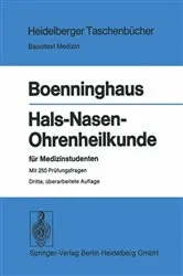Book cover of Hals-Nasen-Ohrenheilkunde für Medizinstudenten (3rd ed.) by H.-G. Boenninghaus