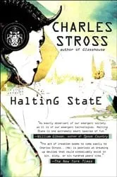 Book cover of Halting State by Charles Stross