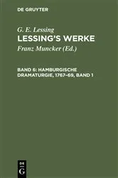 Book cover of Hamburgische Dramaturgie 1767–69, Band 1 by K. Goedecke