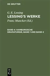 Book cover of Hamburgische Dramaturgie, Band 1 und Band 2 by Franz Muncker