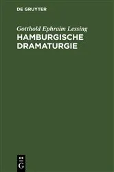 Book cover of Hamburgische Dramaturgie by Gotthold Ephraim Lessing