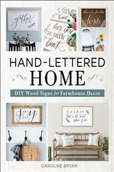 Book cover of Hand-Lettered Home by Caroline Bryan