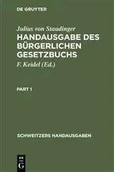Book cover of Handausgabe des Bürgerlichen Gesetzbuchs (2nd ed.) by Julius von Staudinger