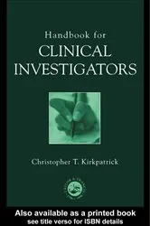 Book cover of Handbook for Clinical Investigators by Christopher Kirkpatrick