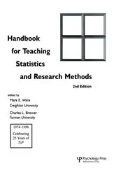 Book cover of Handbook for Teaching Statistics and Research Methods (2nd ed.) by Mark E. Ware