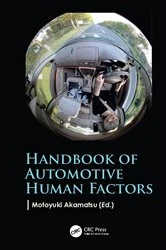Book cover of Handbook of Automotive Human Factors by Motoyuki Akamatsu