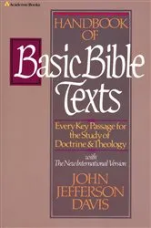 Book cover of Handbook of Basic Bible Texts by John Jefferson Davis
