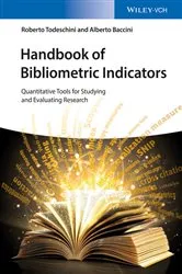 Book cover of Handbook of Bibliometric Indicators by Roberto Todeschini