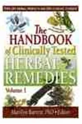 Book cover of Handbook of Clinically Tested Herbal Remedies by Marilyn Barrett