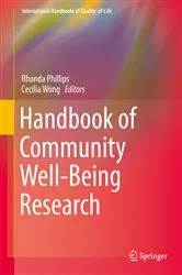 Book cover of Handbook of Community Well-Being Research by Rhonda Phillips