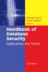 Book cover of Handbook of Database Security by Michael Gertz