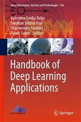 Book cover of Handbook of Deep Learning Applications by Valentina Emilia Balas