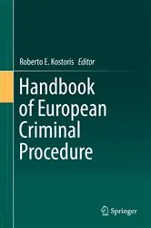 Book cover of Handbook of European Criminal Procedure by Roberto E. Kostoris