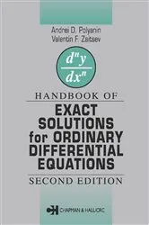 Book cover of Handbook of Exact Solutions for Ordinary Differential Equations (2nd ed.) by Valentin F. Zaitsev