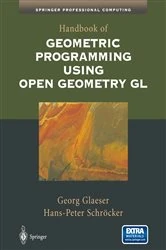 Book cover of Handbook of Geometric Programming Using Open Geometry GL by Georg Glaeser