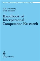 Book cover of Handbook of Interpersonal Competence Research by Brian H. Spitzberg