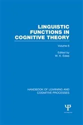 Book cover of Handbook of Learning and Cognitive Processes (Volume 6) by William Estes