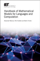 Book cover of Handbook of Mathematical Models for Languages and Computation by Alexander Meduna