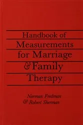 Book cover of Handbook Of Measurements For Marriage And Family Therapy by Robert Sherman Ed.D.