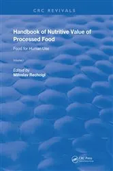 Book cover of Handbook of Nutritive Value of Processed Food by Unknown