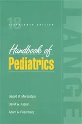 Book cover of Handbook of Pediatrics by Gerald B. Merenstein