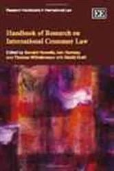 Book cover of Handbook of Research on International Consumer Law by Geraint Howells