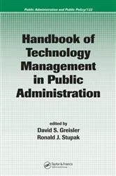 Book cover of Handbook of Technology Management in Public Administration by David Greisler