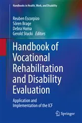 Book cover of Handbook of Vocational Rehabilitation and Disability Evaluation by Reuben Escorpizo