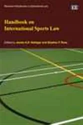 Book cover of Handbook on International Sports Law by Unknown