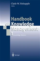 Book cover of Handbook on Knowledge Management 1 by Clyde Holsapple