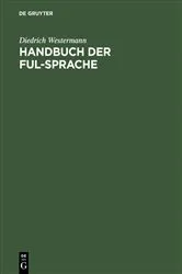 Book cover of Handbuch der Ful-Sprache by Diedrich Westermann