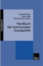 Book cover of Handbuch der kommunalen Sozialpolitik by Berthold Dietz