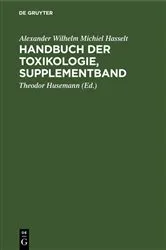 Book cover of Handbuch der Toxikologie, Supplementband by Alexander Wilhelm Michiel Hasselt