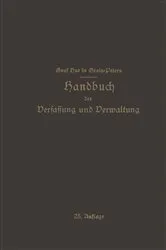 Book cover of Handbuch der Verfassung und Verwaltung in Preußen und dem Deutschen Reiche (25th ed.) by Hue de Grais