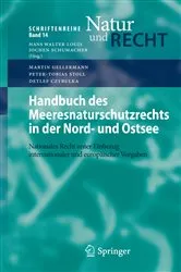 Book cover of Handbuch des Meeresnaturschutzrechts in der Nord- und Ostsee by Martin Gellermann