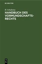 Book cover of Handbuch des Vormundschaftsrechts by Unknown