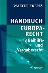 Book cover of Handbuch Europarecht by Walter Frenz