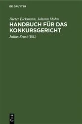 Book cover of Handbuch für das Konkursgericht (5th ed.) by Dieter Eickmann