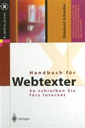 Book cover of Handbuch für Webtexter by Ekkehard Schmider