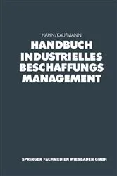 Book cover of Handbuch Industrielles Beschaffungsmanagement by Dietger Hahn