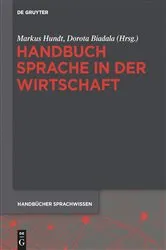 Book cover of Handbuch Sprache in der Wirtschaft by Markus Hundt