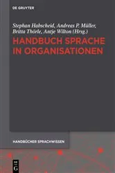 Book cover of Handbuch Sprache in Organisationen by Unknown