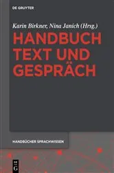 Book cover of Handbuch Text und Gespräch by Karin Birkner