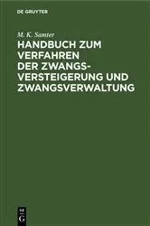 Book cover of Handbuch zum Verfahren der Zwangsversteigerung und Zwangsverwaltung by Unknown