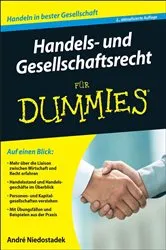 Book cover of Handels- und Gesellschaftsrecht für Dummies (2nd ed.) by André Niedostadek