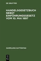 Book cover of Handelsgesetzbuch nebst Einführungsgesetz vom 10. Mai 1897 (16th ed.) by Unknown