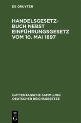 Book cover of Handelsgesetzbuch nebst Einführungsgesetz vom 10. Mai 1897 by Unknown