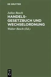 Book cover of Handelsgesetzbuch und Wechselordnung (10th ed.) by Julius Basch